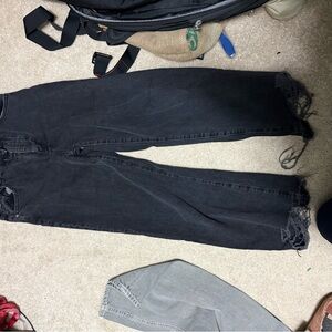 Women’s Black Distressed Jeans